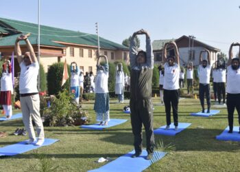 ISM Directorate celebrates 7th International Yoga Day at Unani Hospital Shalteng