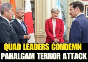 Quad condemns Pahalgam attack, backs anti-terror action