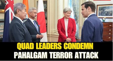 Quad condemns Pahalgam attack, backs anti-terror action