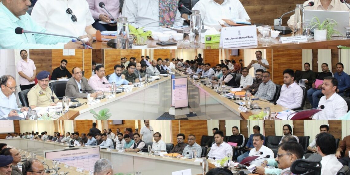 Javed Rana reviews development scenario in Doda; Stresses accountability & grassroots impact