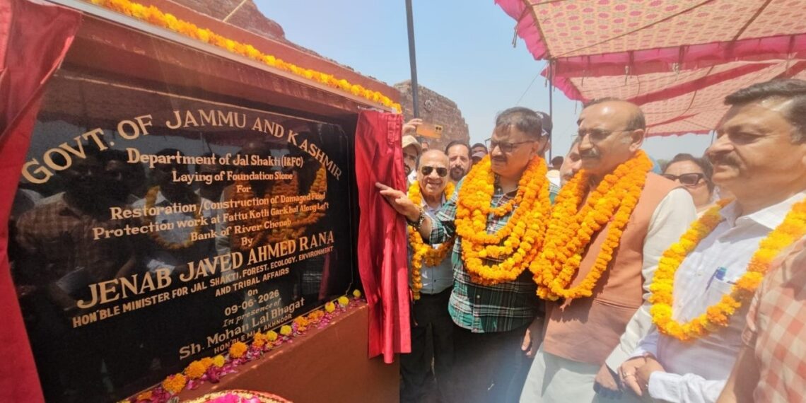 Rana lays foundation for flood protection works worth 2.47 cr at Fattu Kotli