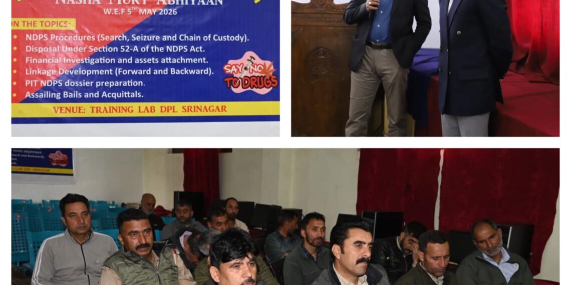 RPHQ Srinagar successfully concludes 02 days Range-level training programme on NDPS cases at District Police Lines Srinagar