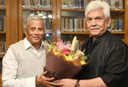Railways MoS, KCCI Chief, Others Call on LG Sinha