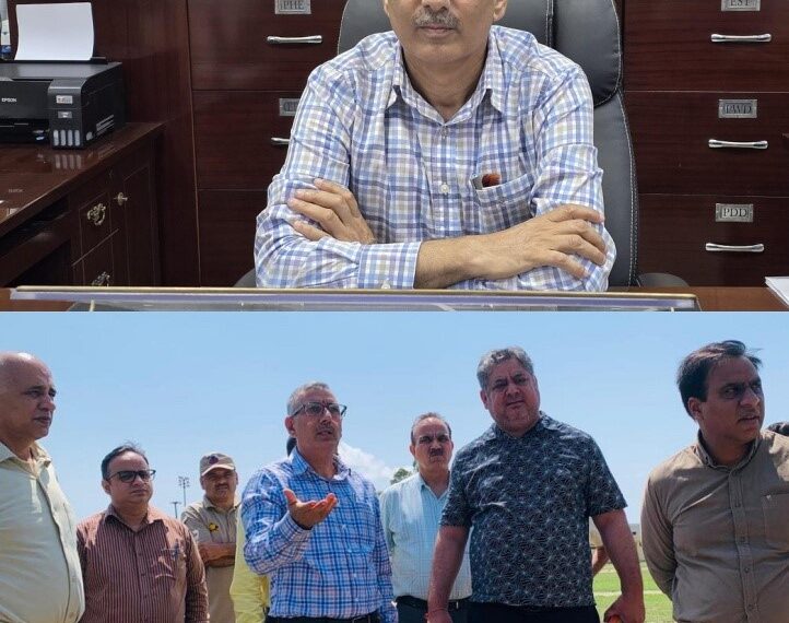 Rajesh Sharma assumes charge as DC Kathua, Visits Sports Stadium to review Independence Day preparations