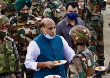 After Ladakh visit, Rajnath tweets video of meeting with soldiers who took on PLA