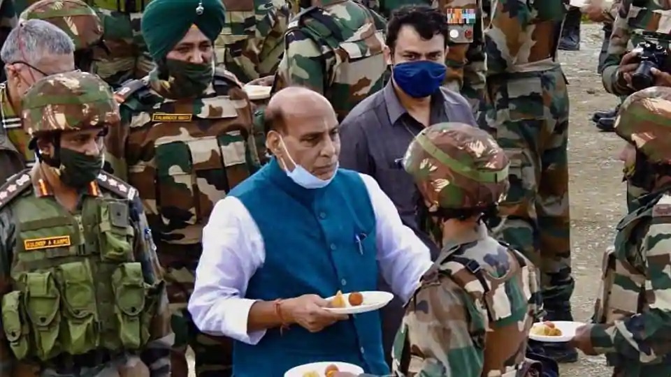 After Ladakh visit, Rajnath tweets video of meeting with soldiers who took on PLA