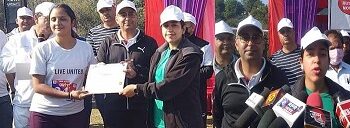 SSP Rajouri Shema Nabi Qasba flags off “run for unity” at Nowshera, Stresses on sportsmanship spirit
