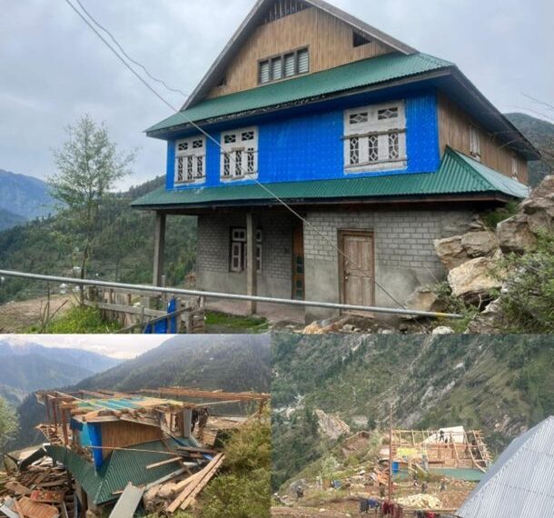 Reasi Admin demolishes illegal house of Mohd. Auraf Sheikh for alleged involvement in militancy
