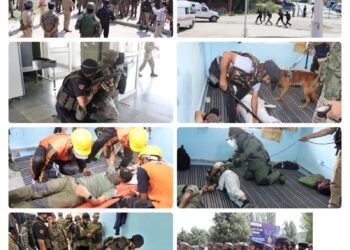 Police Conduct Contingency Response Rehearsal at Railway Station Baramulla