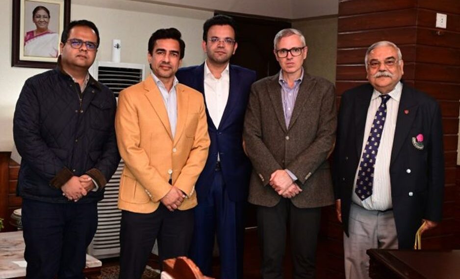 Rohan Jaitley, Mithun Manhas, Brigadier (Retd) Ani Gupta call on CM Omar To Boost Cricket Infra