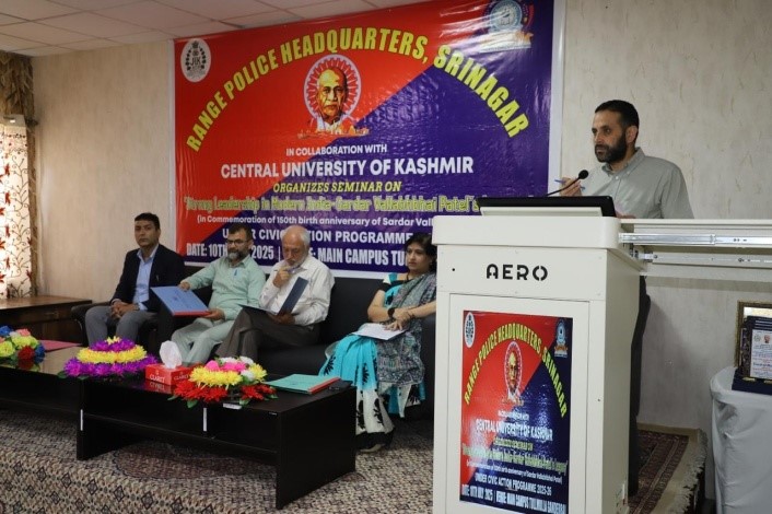 RPHQ Srinagar hols seminar, commemorating 150th birth anniversary of Sardar Vallabhbhai Patel