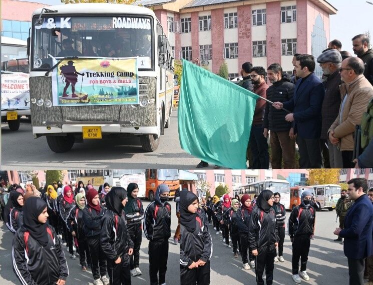 DC Kulgam Flags off Group of Girls for Trekking Expedition to Pahalgam