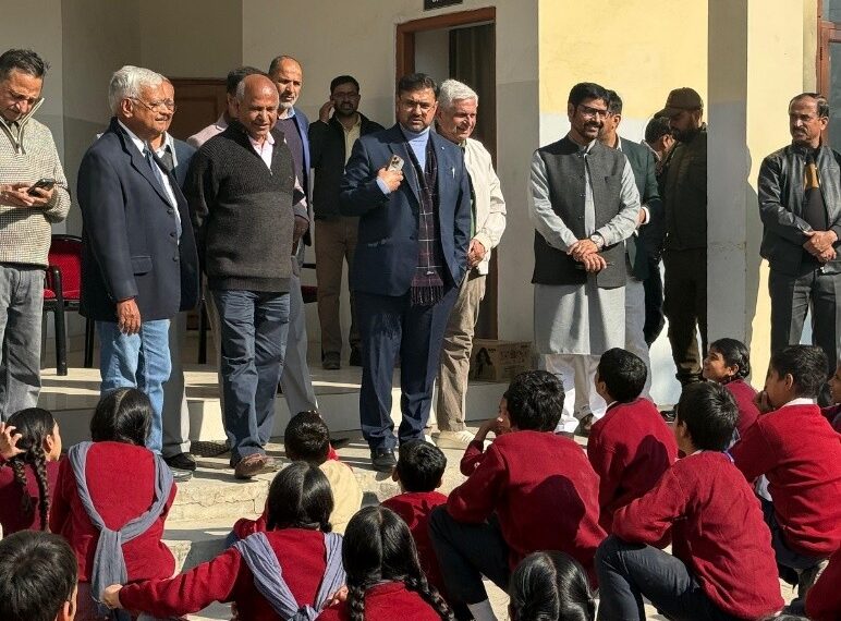 Satish Sharma visits Balgran Channi Rama, reviews facilities, announces sports upgrades