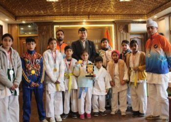 Young Karate champions meet DC B’la   