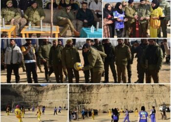 Police inaugurated Girls’ volleyball tournament in Pulwama