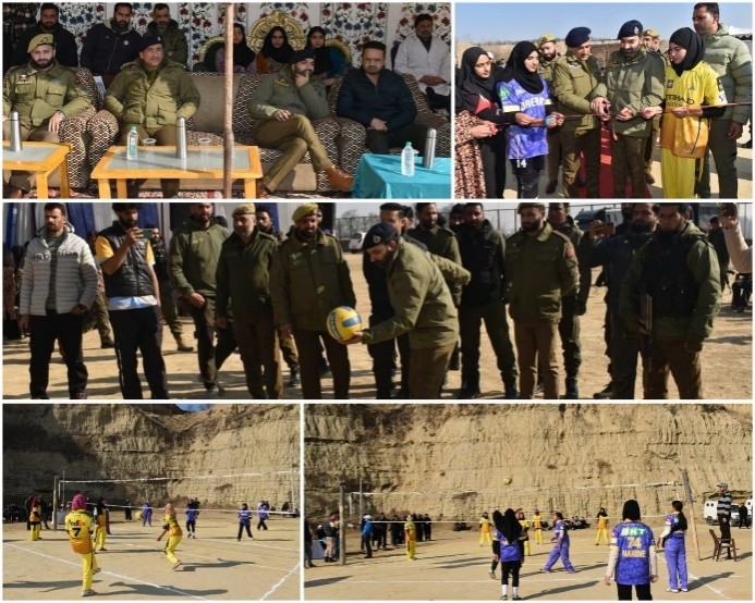 Police inaugurated Girls’ volleyball tournament in Pulwama