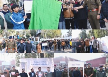 Distt Admin Rajouri celebrates 75 Years of   constitution with Mini Marathon, Exhibition & Preamble Reading   