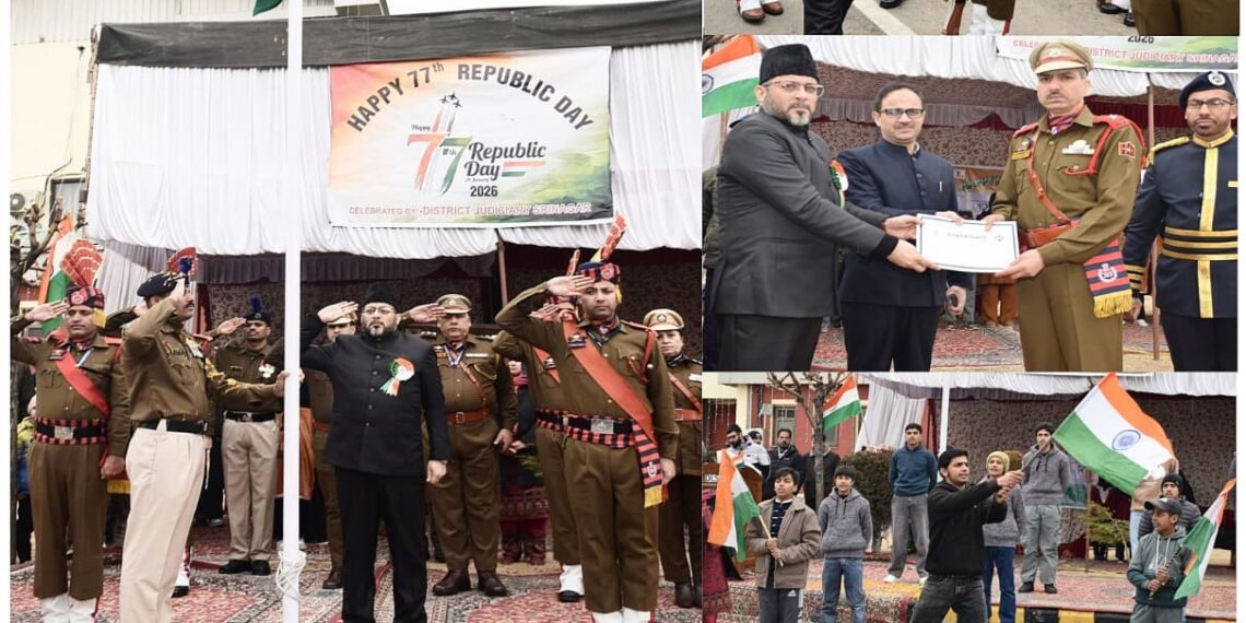 Republic Day 2026 celebrated with Patriotic fervour across Judiciary Institutions of Kashmir Division