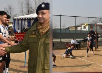 Police kickstarts volleyball tournament in Pulwama