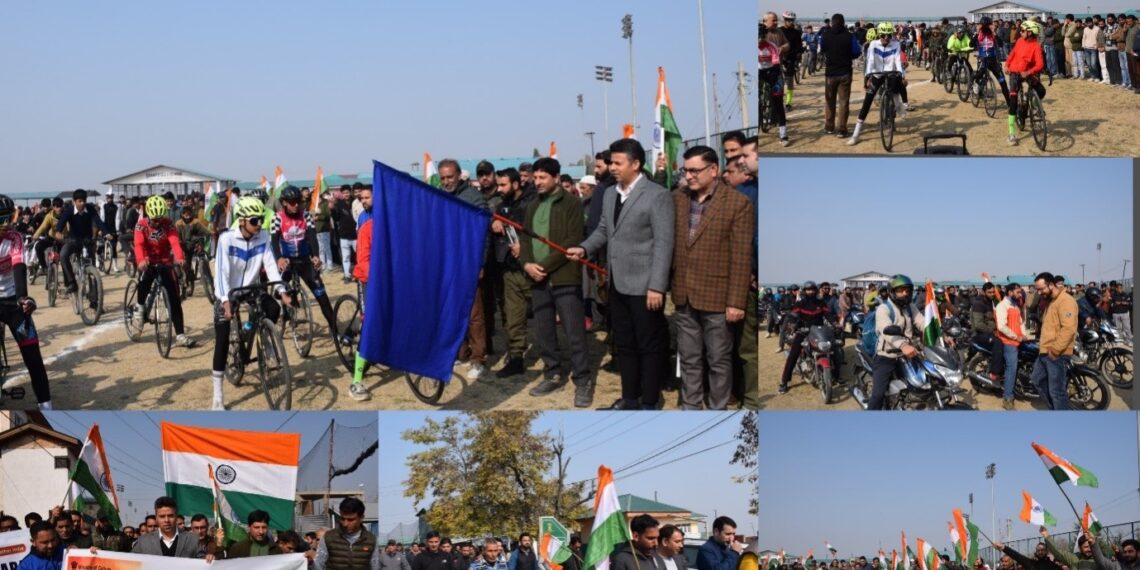 DC Budgam Flags-Off Cycle, Bike, Marathon Rallies to Celebrate 150 Years of “Vande Mataram”