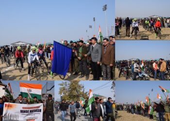 DC Budgam Flags-Off Cycle, Bike, Marathon Rallies to Celebrate 150 Years of “Vande Mataram”