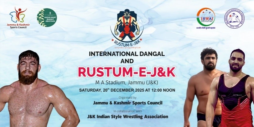 Jammu to host Int’l Dangal, “Rustam-e-Jammu & Kashmir” championship
