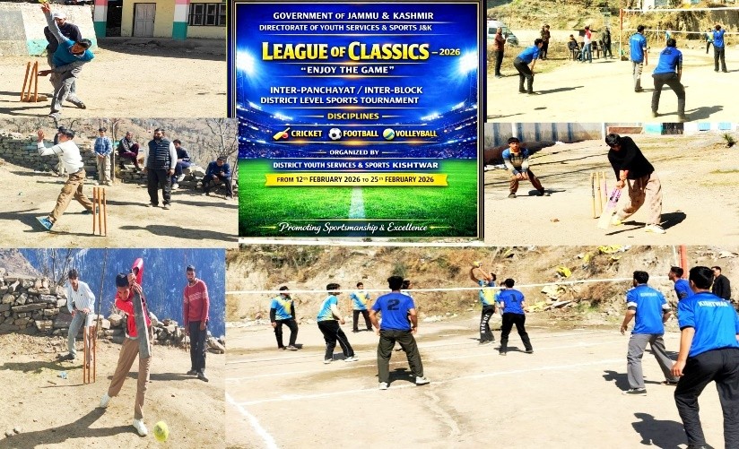 Grassroots to Glory: Youth Engagement Prog 2026 kicks off with multi-sport trials in Distt Kishtwar