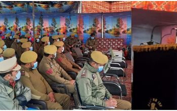ADGP Armed S J M Gillani conducts officers darbar at Parihaspora Pattan