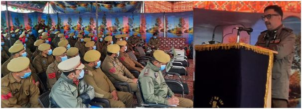 ADGP Armed S J M Gillani conducts officers darbar at Parihaspora Pattan