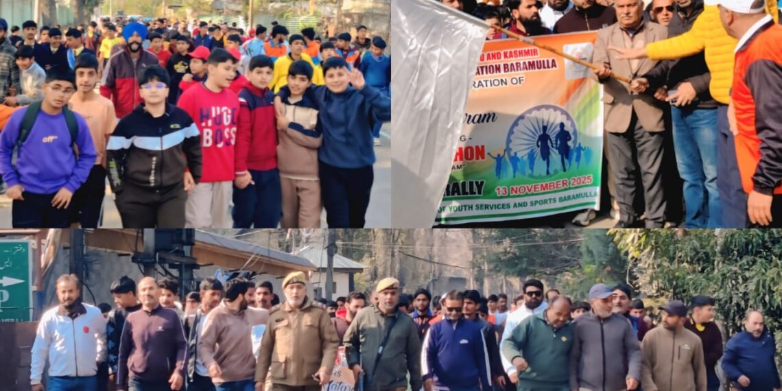 Baramulla Witnesses Grand ‘Run for Vande Mataram’ Youth Marathon, Patriotic Rally
