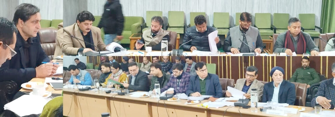 Sajad Lone chairs meeting of Committee on Government Assurances, discusses assurances of PDD