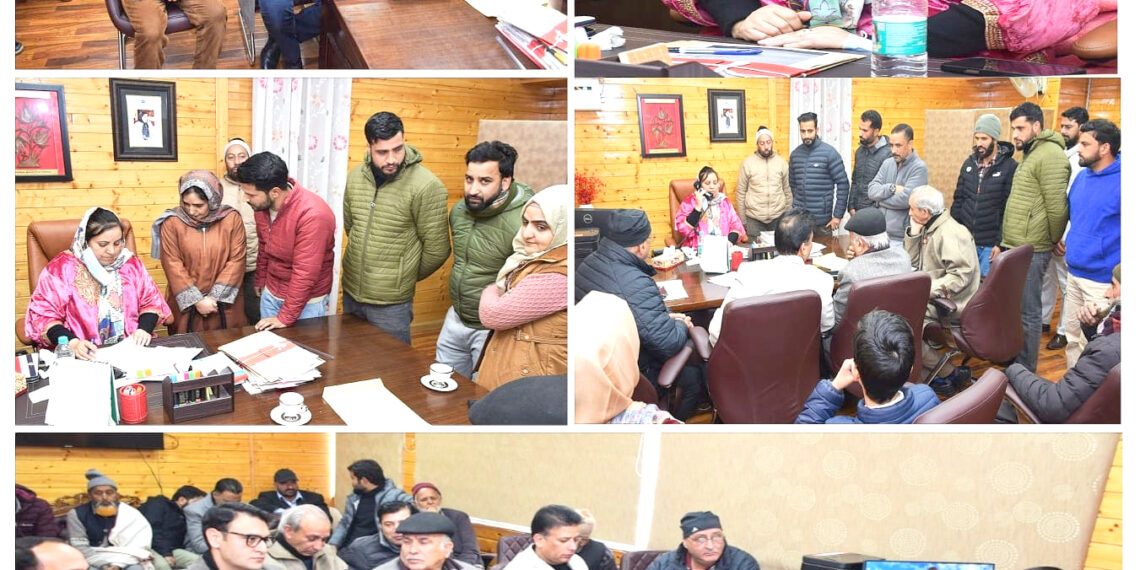 Sakeena Itoo meets Legislators delegations at Srinagar