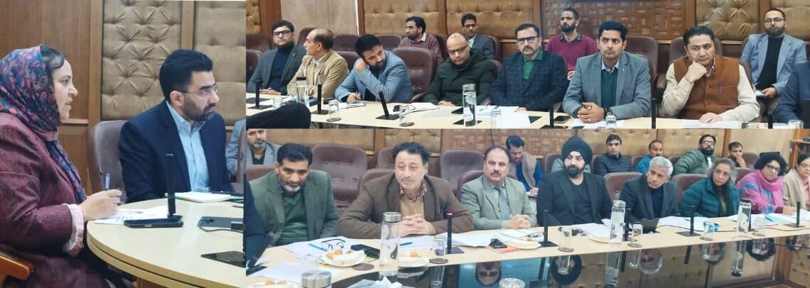 Sakeena Itoo reviews action plan for achieving CM’s Vision 2030 goal in Health sector   
