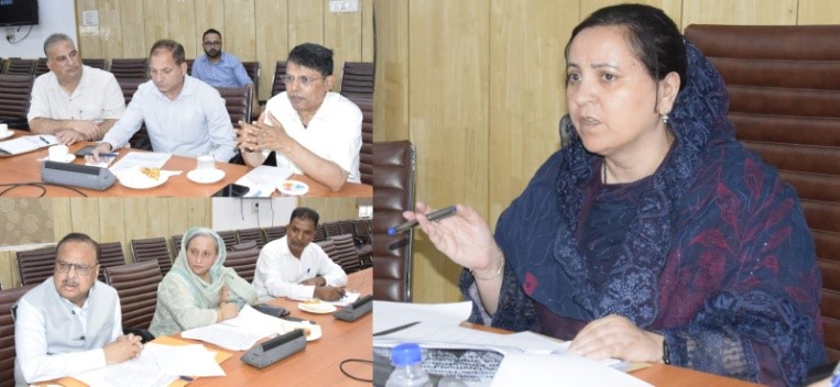 Sakeena Itoo reviews functioning of Cluster University Srinagar