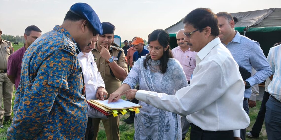Chandraker Bharti inspects proposed site for NDRF Battalion in Samba