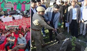 Sanjeev Verma visits Ramban, Launches plantation drive, interacts with members of VPPC, PRIs