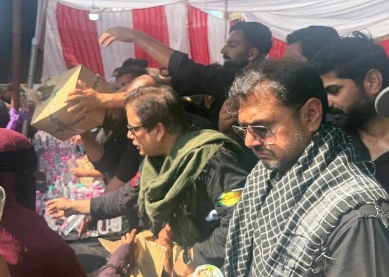 Satish Sharma joins Ashura procession at Zadibal, pays tribute to Imam Hussain (AS)