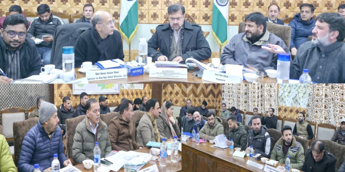 Satish Sharma reviews functioning of key departments in Kupwara