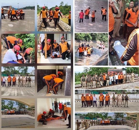 SDRF Jammu conducts water search and body recovery operation, participates in railway mock drills