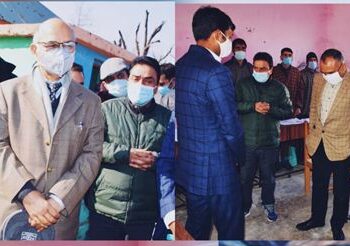SEC Sharma visits Kupwara, inspects polling process at Potushai, Wavoora polling stations