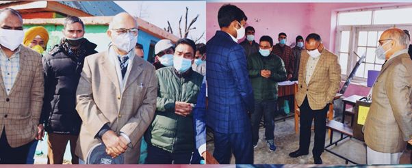 SEC Sharma visits Kupwara, inspects polling process at Potushai, Wavoora polling stations