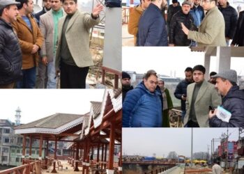 CEO SSCL conducts site review of Heritage Wooden Footbridge at Amira Kadal