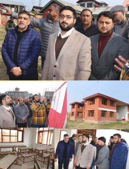 DC Srinagar visits GBMS Baghat Shoor to oversee infra upgradation works