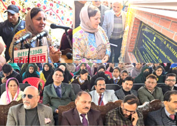 Sakeena Itoo lays foundation stone of GDC Mattan, new building for PHC Mattan