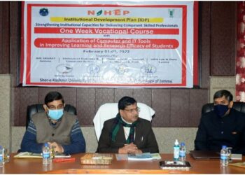 SKUAST-J hosts vocational Course for students under NAHEP-IDP