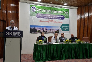 “SKIMS Conducts 3rd Annual Research Day”