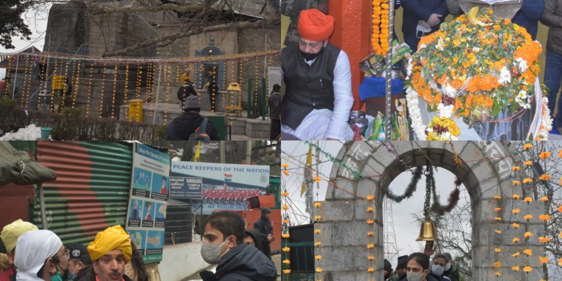 Mayor Srinagar visits Shankaracharya Temple, participates in Mahashivratri gathering.