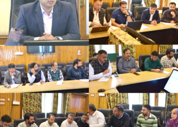 City Municipal Commissioner Srinagar reviews Progress of ongoing Projects under NCAP