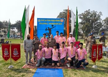 76 Bn CRPF hosts Volleyball tournament at Gangyal   