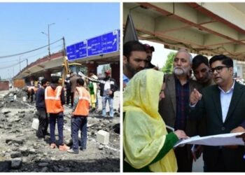 CEO SSCL inspects Jehangir Chowk Junction Improvement